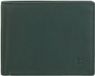 DuDu Portefeuille compact en cuir pour homme vert