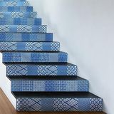 Ambiance Sticker Stickers voor trap, tegels, trap, zelfklevend, voor trap, cementtegels, 2 stroken van 15 cm x 105 cm