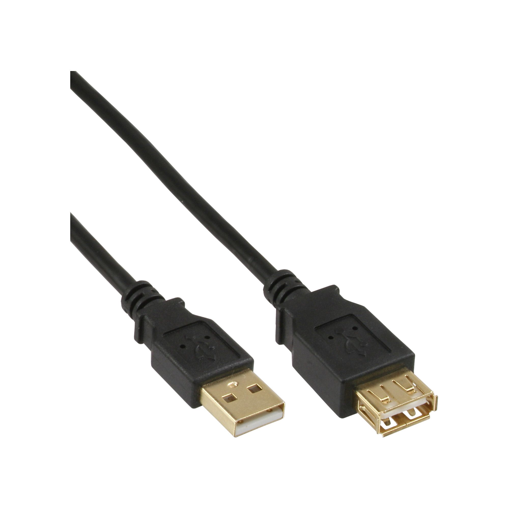 Inline 34611S USB-kabel 10 m Zwart