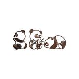 Handgeschilderde decoratieve metalen muuraccessoire (3 stuks) | antieke kleuren | afmetingen: 26 x 18 cm, 27 x 20 cm, 18 x 28 cm | unieke en stijlvolle woondecoratie
