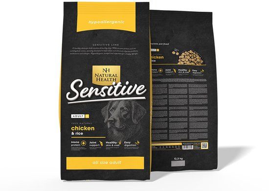 Natural Health Droogvoer Dog Kip en Rijst 12.5 Kg