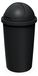 Spetebo Poubelle avec couvercle dôme, 60 litres, noir