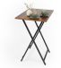 Merkloos Relaxdays Bijzettafel - Inklapbaar - 66,5x48x36 cm - Bruin-Zwart