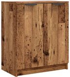 vidaXL Schoenenkast 59x35x70 cm bewerkt hout oud houtkleurig