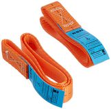 Braun 750-2-FORK motorfiets fiets-lashing sjorlussen, eindeloze lussen 0,80 m, omtrek. Bandbreedte 25 cm, set 2-delig, oranje