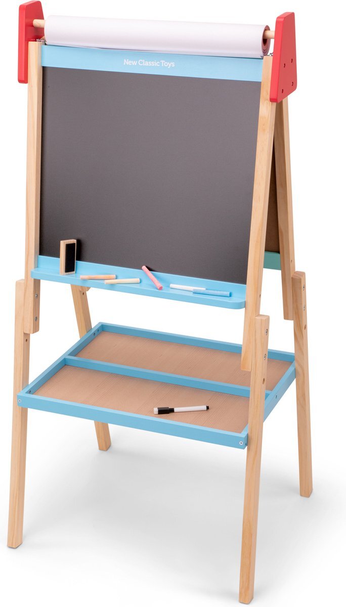 New Classic Toys Schoolbord - Magnetisch Whiteboard - Krijtbord - Blauw