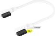Corsair iCUE LINK Cable - 2 x 135 mm met 90 graden connectors - wit