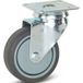 Meso Zwenkwiel TP-rubber 75mm - 70kg draagvermogen