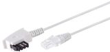 Goobay TAE-F - RJ45 DSL/VDSL telecom kabel | 2-aderig (8P2C) | wit | 40 meter