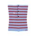 FRNCH Kim pull rayé col roulé ample bleu/bordeaux