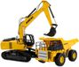 Amewi 22710 2-in-1 Set Kipper & Kettenbagger 1:24 Elektro RC functiemodel voor beginners RTR Met lichteffect