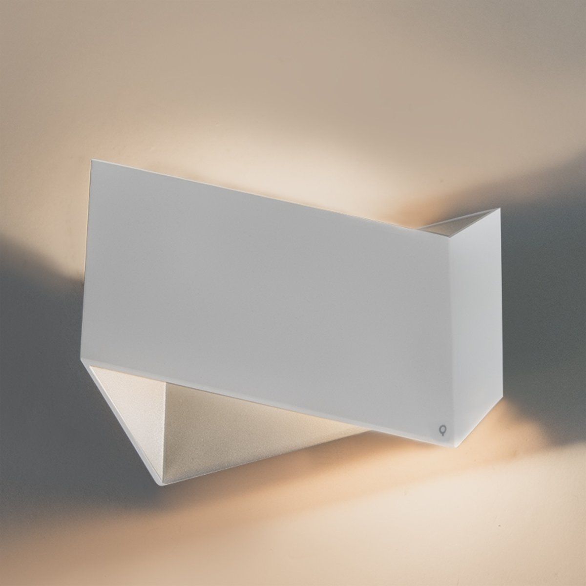 QAZQA WL Fold Wandlamp 1 lichts D 92 mm wit - 8718881054297