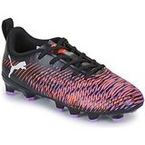 PUMA FUTURE 8 PLAY FG/AG Jr Unisex Sportschoenen - PUMA Black-PUMA White-Glowing Red