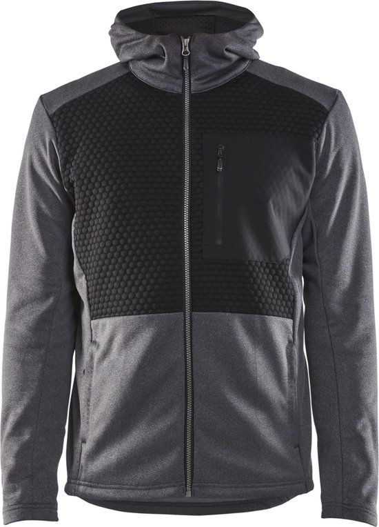Blåkläder 3540-2533 Hoodie met hele rits - Zwart Mêlee - M