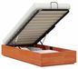 vidaXL Ottoman-bedframe met opbergruimte, wassenbruin, 75 x 190 cm