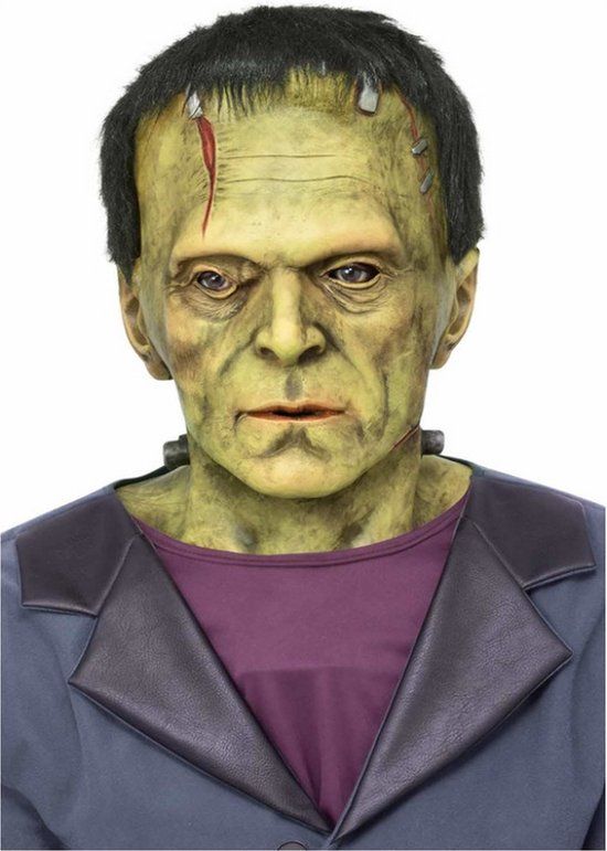 Smiffys - Universal Monsters Frankenstein Mask - Green - Halloween - Adult