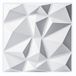 Art3d PVC Wandpanelen Mat Wit 3D Diamant Muurpanelen