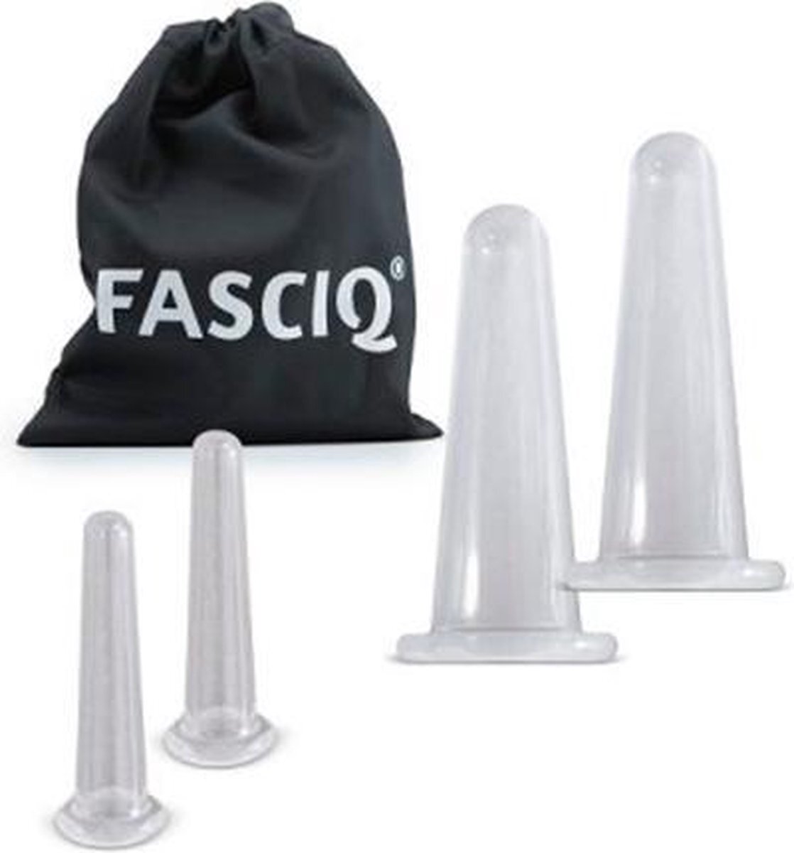 Fasciq - Facial cupping set - Cupping set massage gezicht - 4 stuks