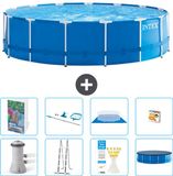 Intex Rond Frame Zwembad - 457 x 122 cm - Blauw