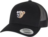 Mister Tee Skull Bear Retro Trucker Snapback Pet - Zwart