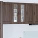 vidaXL Wandkast met glazen deuren, model PORTO, bruin, eikenlook, 60 x 31 x 80 cm