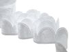 Furlanis - Elegant kant lint voor snoep, Italiaanse stof - optisch wit, 15 mm x 10 m