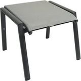Qopps Voetenbank Himbo - Aluminium - Textileen - Antraciet