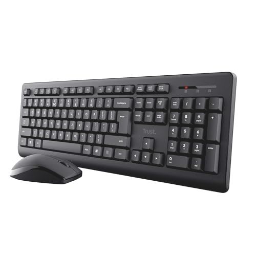 Trust Primo Draadloze toetsenbord- en muisset Zwart FRANS AZERTY