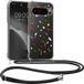 kwmobile hoesje geschikt voor Google Pixel 9 Pro XL - Hoesje met telefoonkoord - Back cover voor smartphone - Case in meerkleurig / transparant