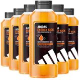 Adidas Shower Gel Active Skin & Mind Energy Kick M - 6 x 400 ml - Voordeelverpakking