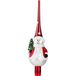 MAGIC by Inge Christbaumspitze Merry Red, Weihnachtsdeko rot, Christbaumschmuck (1-tlg), Schneemann mit Baum