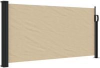 vidaXL - Windscherm - uittrekbaar - 100x300 cm - beige