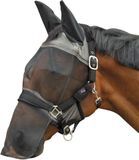 HKM Premium Anti-vliegenmasker met neusbescherming Moerasgrijs Pony