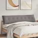 vidaXL Coussin de dossier taupe 200 x 19 x 50 cm Tissu