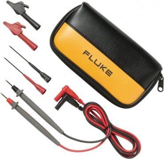Fluke TL80A-1 Veiligheidsmeetsnoerenset Banaanstekker 4 mm Testpunt 1.50 m Zwart, Rood