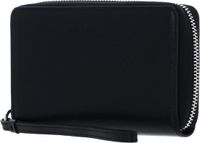 LANCASTER Paris LANCASTER Leren Portemonnee Paris PM Zip Around Wallet Noir Zwart
