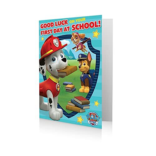 Danilo Promotions LTD Paw Patrol officiële verjaardagskaart, 1e dag op school