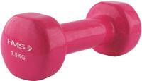 HMS Gietijzeren Dumbbell met Vinyl Coating - 1,5 kg - Roze
