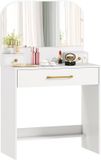 Homcom Kaptafel Spaanplaat Wit 80L x 40B x 135H cm