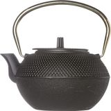 Cosy&Trendy Okinawa Theepot - 1.2L - Noir - Poignée en Cuivre