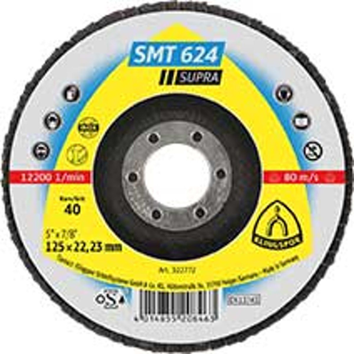 Klingspor SMT 624 schuurmopschijf - 125mm - K80 - 10 stuks