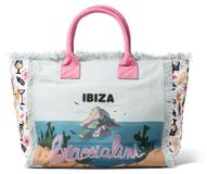 Braccialini Thalassa Sac à main 100% Coton Multicolore et Jaune Multicolore e Giallo UNICA 40x31.5x21.5 cm B17725-CAPRI