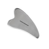 TWEEZERMAN Roestvrij Staal Gua Sha Gezichtsmassager Zilver