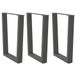 VidaXL Eettafelpoten 2 stuks V-vormig 70x(72-73,3) cm staal antraciet