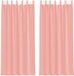 vidaXL Gordijnen voile met lussen 2 st 140x225 cm roze