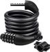Antivol de vélo 1800 x 12 mm : Antivol câble pour vélo, scooter, moto - Antivol intelligent à code à 5 chiffres - Protection antivol