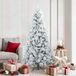 Prolenta Maison Exclusive - Kunstkerstboom met scharnier, besneeuwd, wit, 180 cm