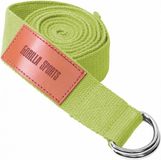 Gorilla Sports Sangle de yoga - 260 x 3,8 cm - Coton - Vert