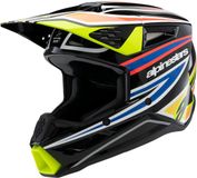 Alpinestars S-M3 Youth Wurx Zwart Geel Fluo Blauw Rood Offroad Helm