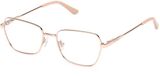 Guess GU50271 Rose Gold Vierkant Volledig Omrand Metaal Unisex Lunettes